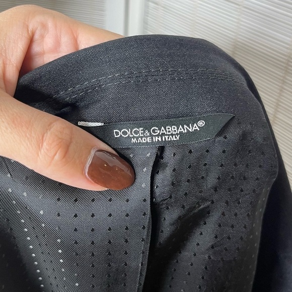 Dolce & Gabbana Classic Blazer Size M Gray Double Button - Picture 11 of 15